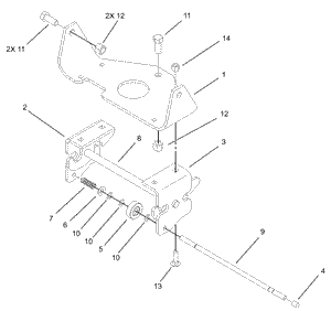 Toro 106-5694 Rear Attach-a-matic F/a Attachment Parts Diagram