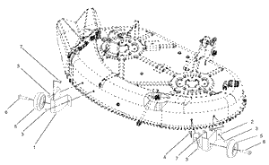 Toro 106-7027 *OBS* Anti Scalp Kit - 42 in. Attachment Parts Diagram