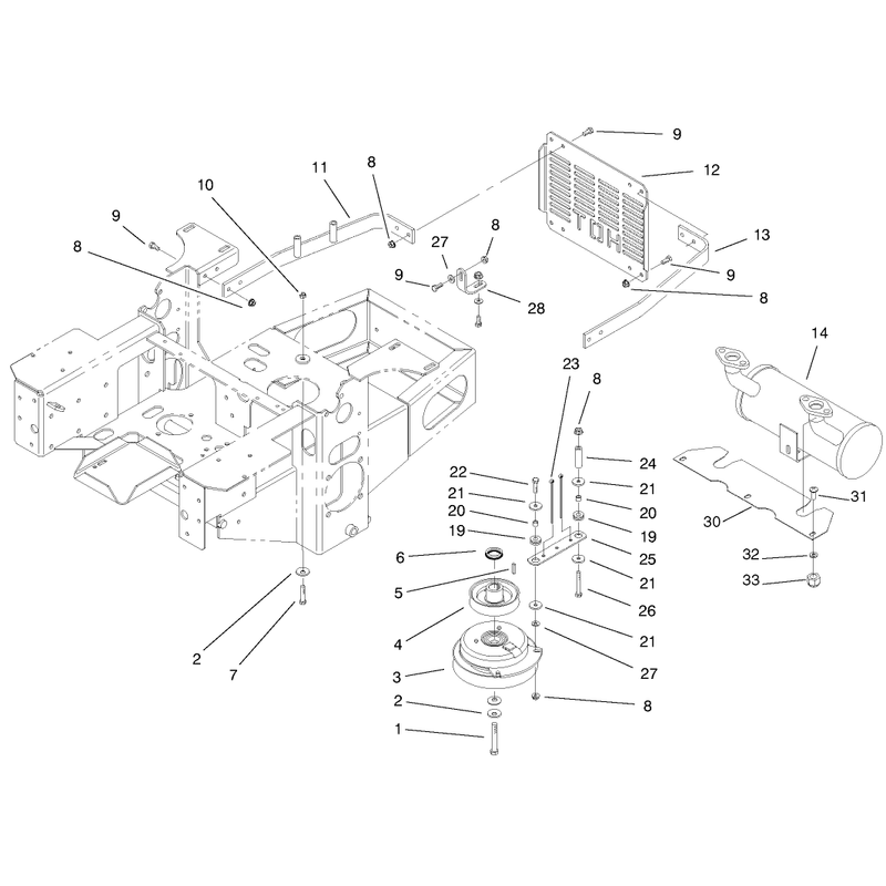 Engine and Clutch Assembly