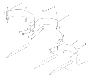 Toro 107-1611 60 in. Recycler Kit Attachment Parts Diagram