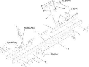Toro 107-1630 Roller Striping Kit Attachment Parts Diagram