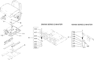 Toro 107-1892 Suspension Kit for Standard Seat Attachment Parts Diagram