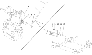 Toro 107-3089 Kit, Dfs Handle Z100 Rops Attachment Parts Diagram