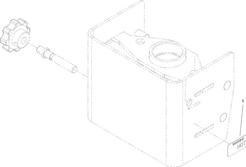 Pulley Box Decal Assembly 132cm Side and 107cm Rear Discharge Mower