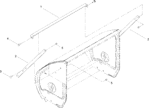 Toro 107-3817 Snow Blower Drift Breaker Kit Attachment Parts Diagram