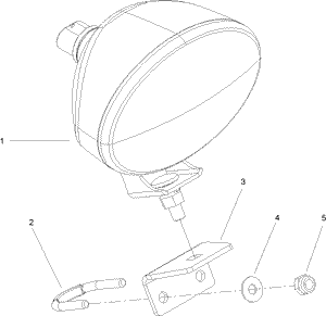 Toro 107-3827 Light Kit Snowthrower Parts Diagram