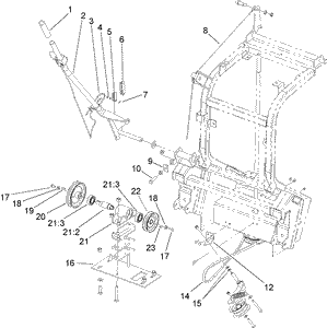 Toro 107-7650 Kit, Dfs Z200 to Z500 Conversion Attachment Parts Diagram