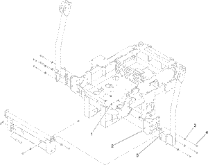 Bagger Mounting Assembly for Z500 Gas Frame
