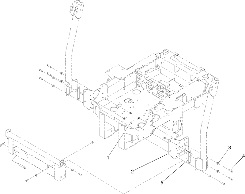 Bagger Mounting Assembly for Z500 Gas Frame