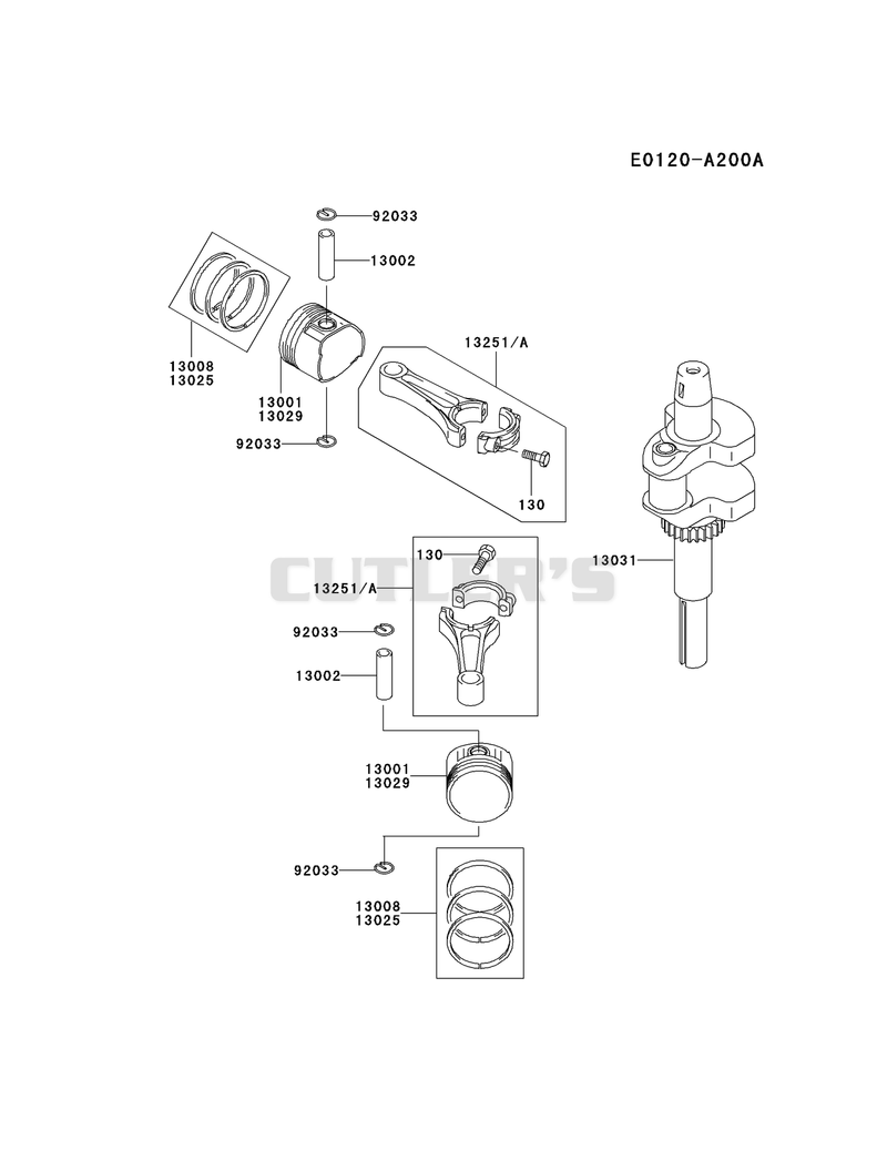 PISTON/CRANKSHAFT