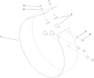 Toro 108-2639 4.5 in. Urethane Blower Liner Kit Parts Diagram