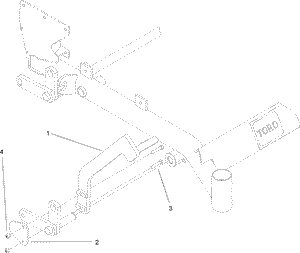 Toro 108-4090 Lift Assist Kit Attachment Parts Diagram
