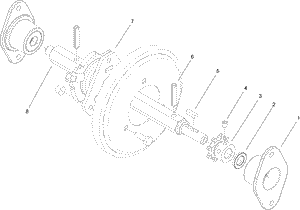Toro 108-7317 Hexshaft Assembly Snowthrower Parts Diagram