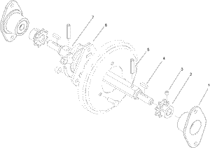 Toro 108-7318 Clutch Hexshaft Assembly Kit (Service) Snowthrower Parts Diagram