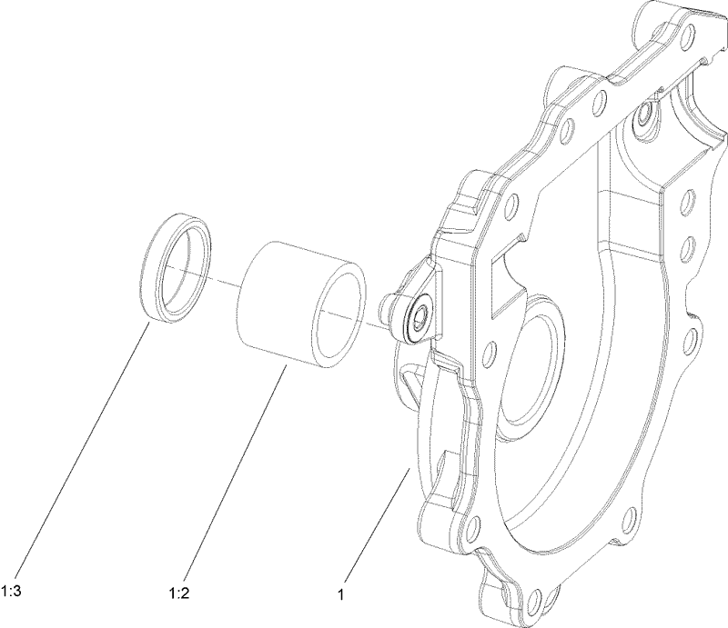 RH Gearcase Assembly No 108 7327