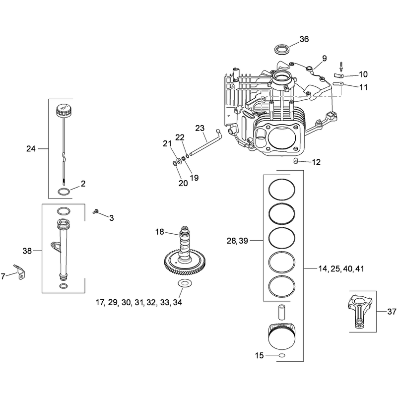 Crankcase Assembly Kohler SV730-0029