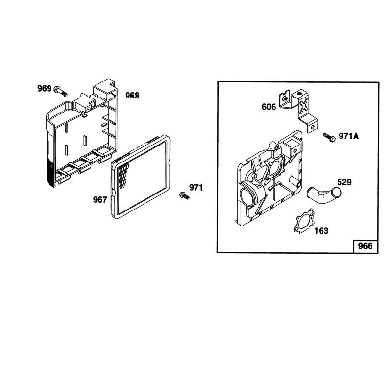 Engine Briggs and Stratton Model 128802-0615-01