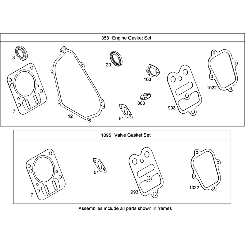 Engine Gasket Set Briggs and Stratton 126302-0321-B8