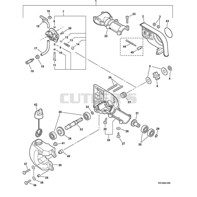 Gear Case, Auto-Oiler