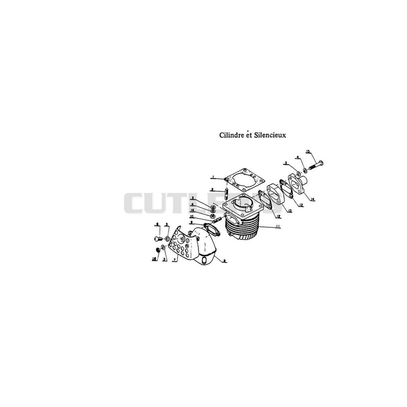 Cylinder and Muffler