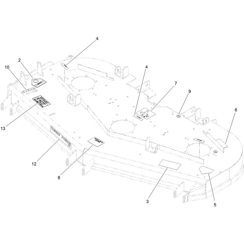Deck Decal Assembly No 114-4483