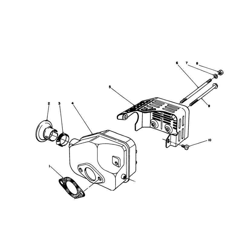 Muffler Assembly Engine No 47pm1-2