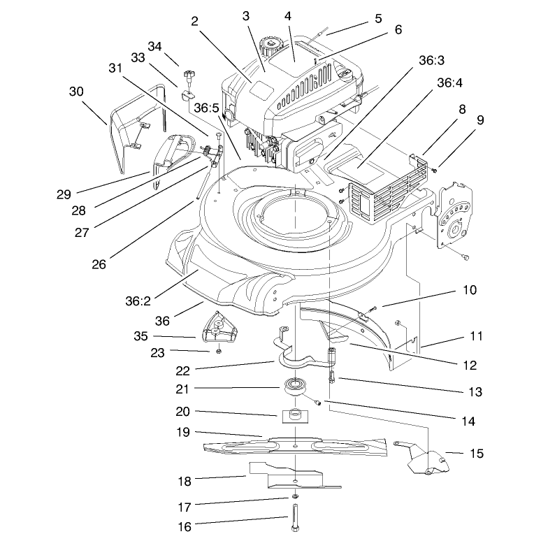 Engine and Blade Assembly