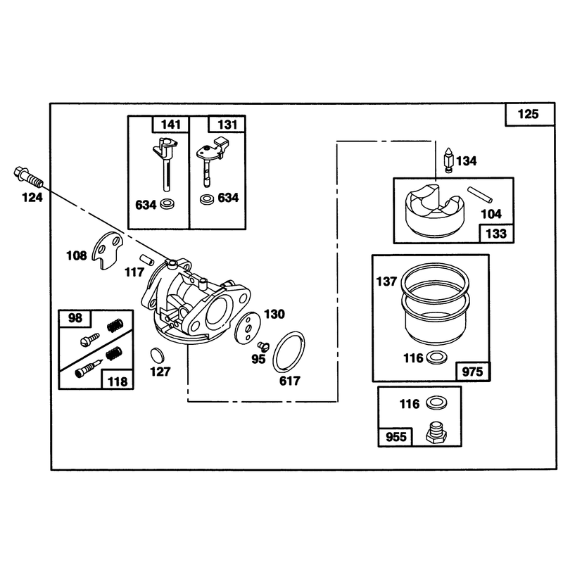 Engine Briggs and Stratton Model 122702-0182-01