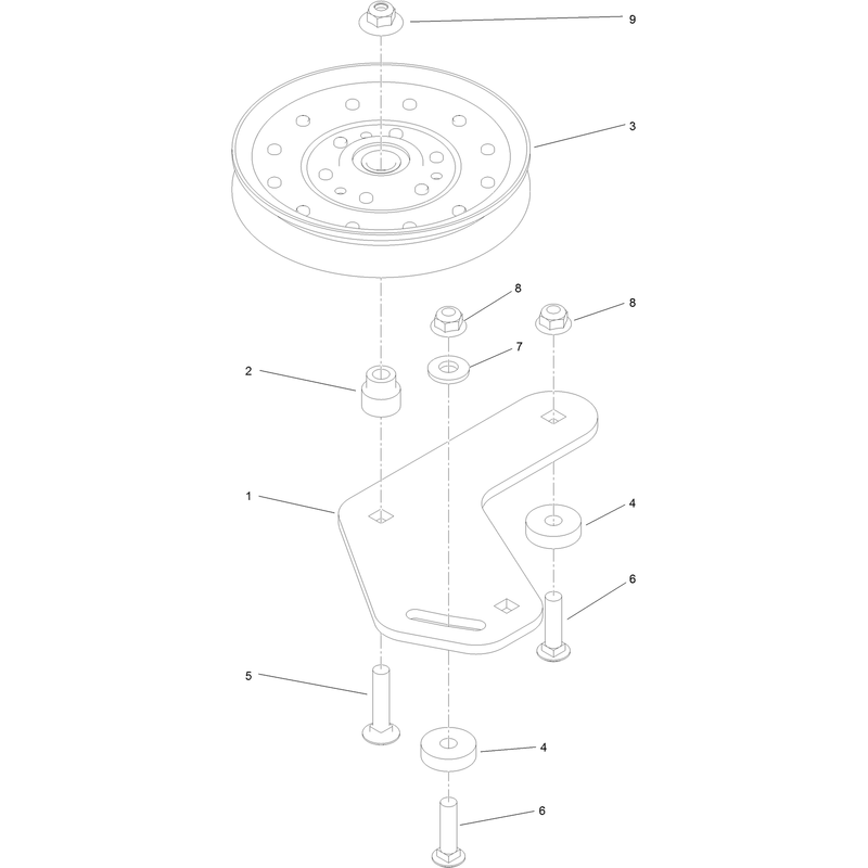 Left Hand Idler Assembly No 121-5965