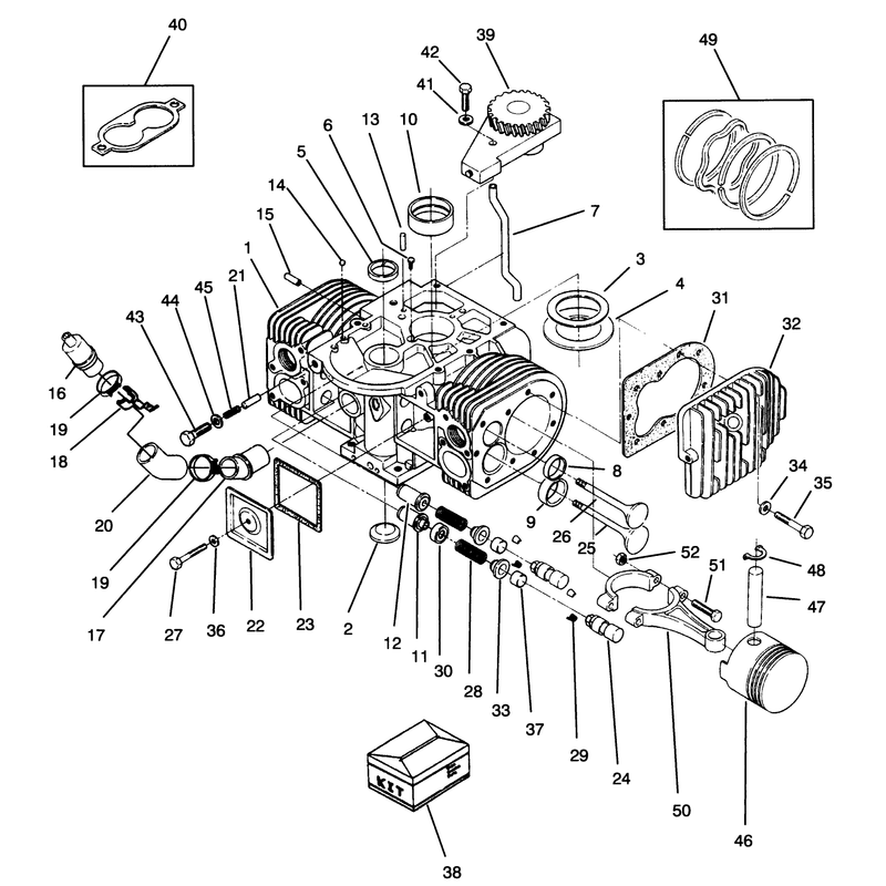 Engine Cylinder Block Assembly