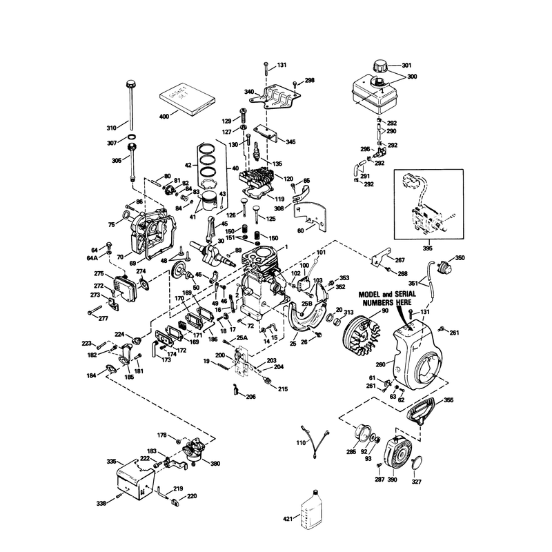Engine Tecumseh Model Hssk50-67259l