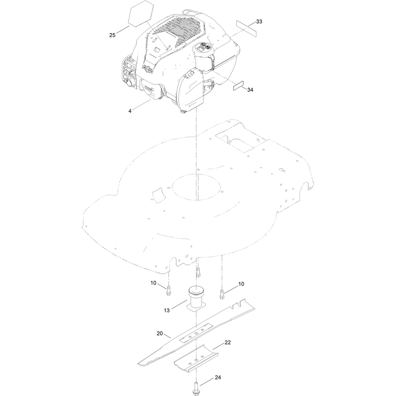 Engine and Blade Assembly