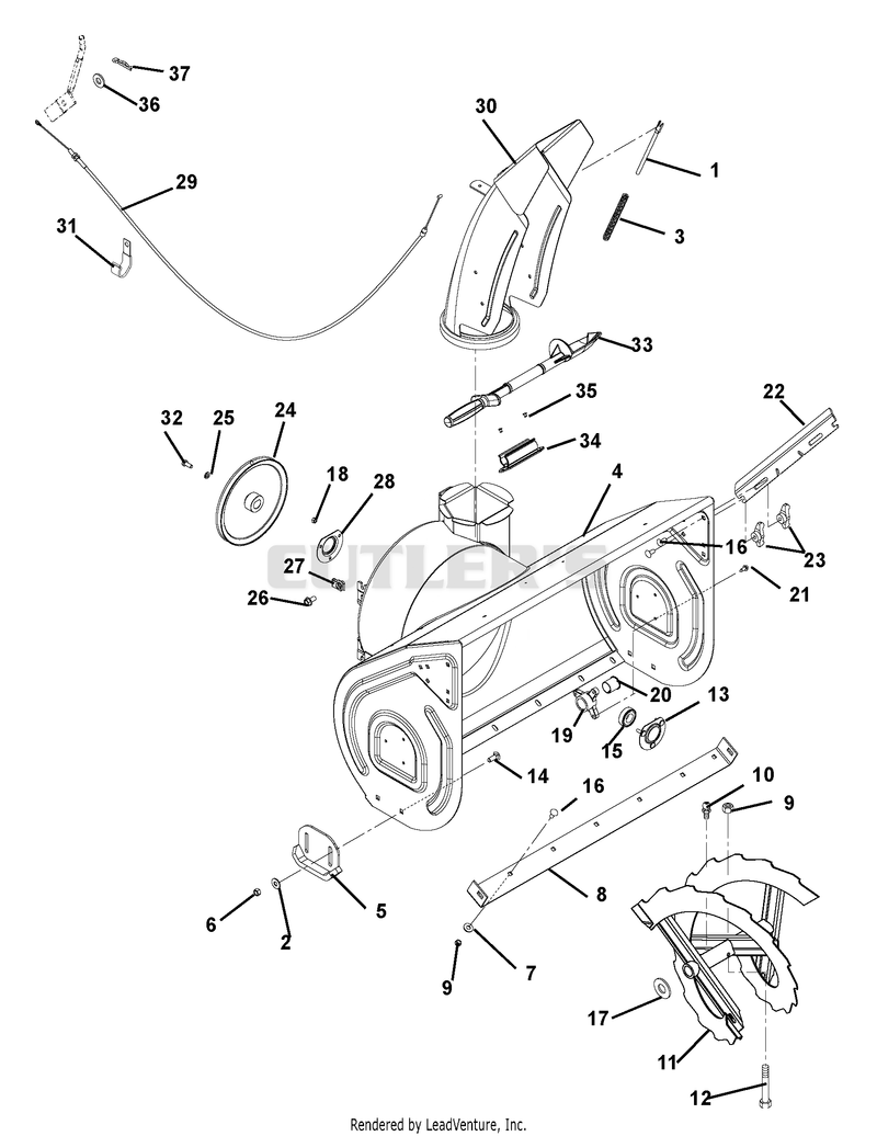 Chute And Auger