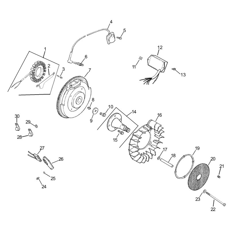 Group 5 IgnitionElectrical Assembly Kohler CH740-0007