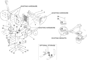 Toro 110-0891 Dfs Vac Collection System Mounting Kit Attachment Parts Diagram