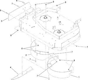 Toro 110-2080 36 in. Grandstand Recycler Kit Attachment Parts Diagram