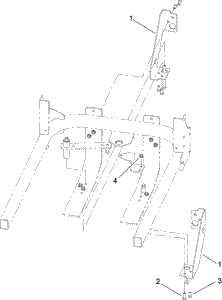 Toro 110-3946 Bagger Reinforcement Pack Attachment Parts Diagram