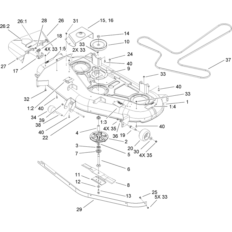 52in Deck Assembly