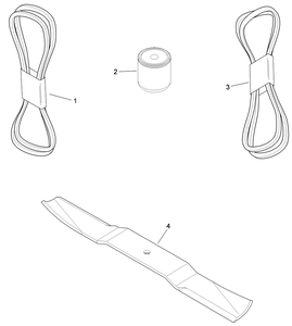 Toro 112-5000 MVP Blade & Belt PACK-Z200 52 in. Sfs Deck Attachment Parts Diagram