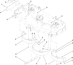 Toro 112-7070 60 in. Recycler Kit Mower Parts Diagram