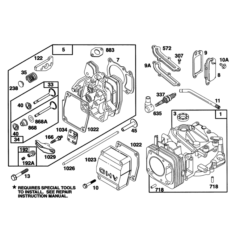 Engine GTS 150 Model No 20465 Onlymodel No 97772-0310-A2