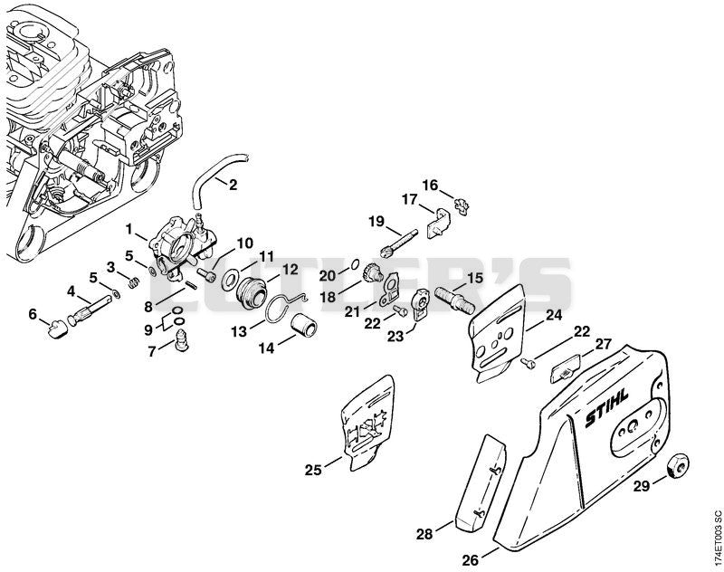 Oil pump, Chain tensioner kit