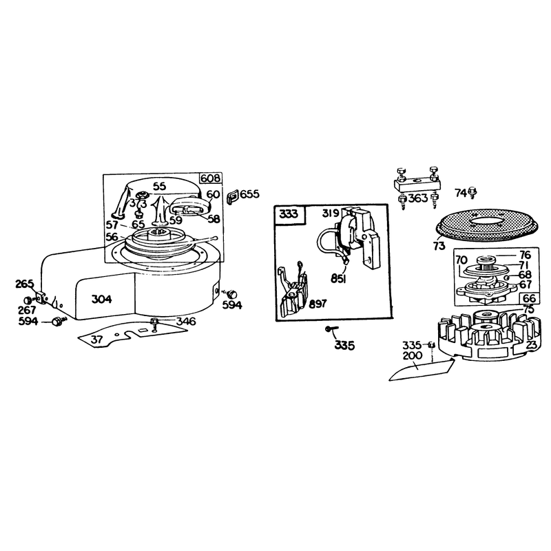 Engine Briggs and Stratton Model 131922-0163-01