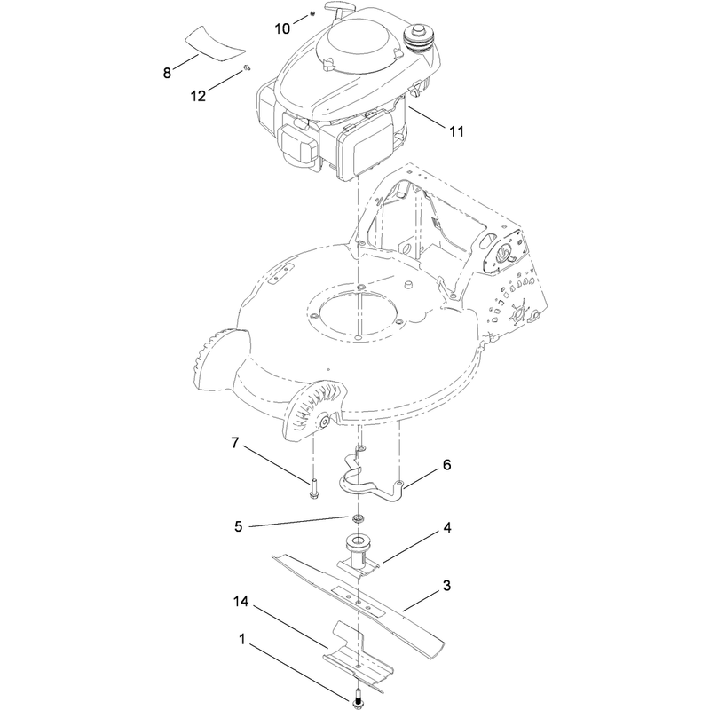 Engine and Blade Assembly