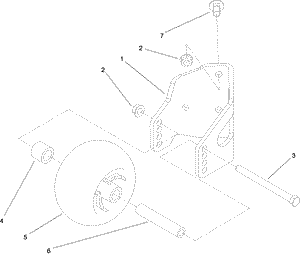 Toro 115-1016 Anti-scalp Kit Attachment Parts Diagram