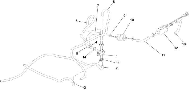 Fuel Hoses Pump and Filter Assembly