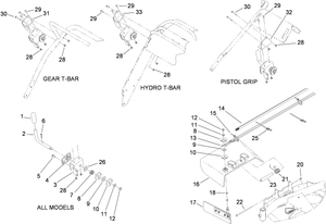 Toro 115-4195 48/52/60 in. Midsize Chute Gate Kit Attachment Parts Diagram