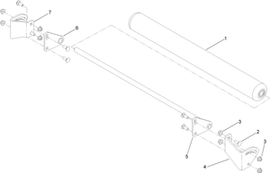 Toro 115-7480 Roller Striping Kit Attachment Parts Diagram