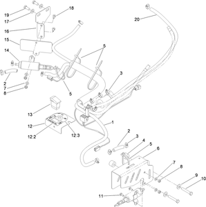 Toro 115-7490 Dual Fuel Pump Kit Attachment Parts Diagram