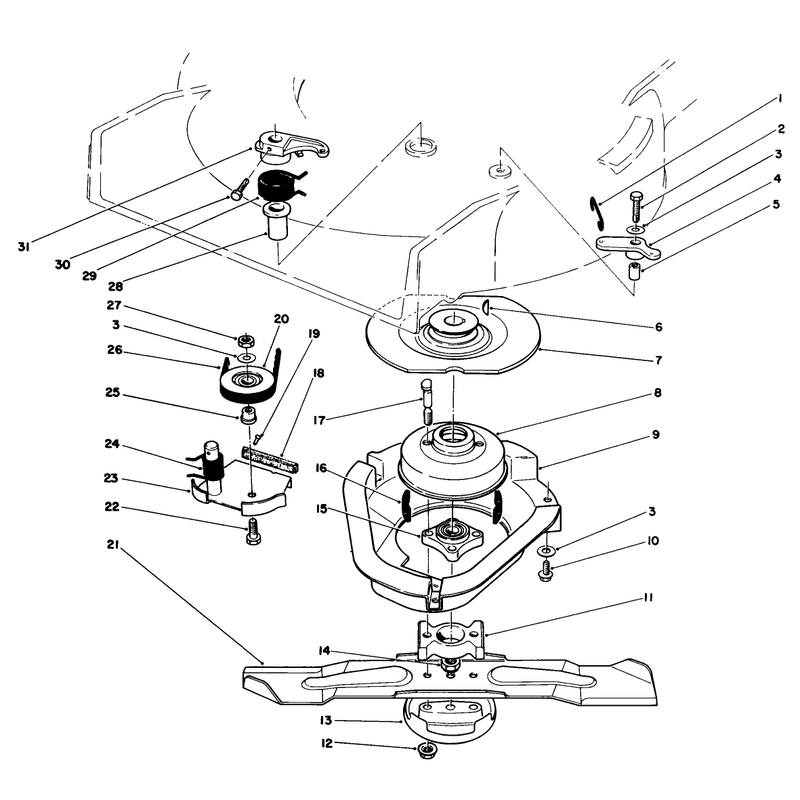 Blade Brake Clutch Assembly